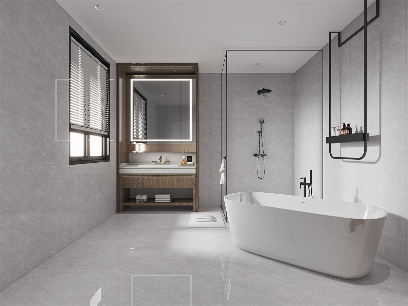 TS48A17P_穆雅灰_4面_同向任意無限連紋_效果圖