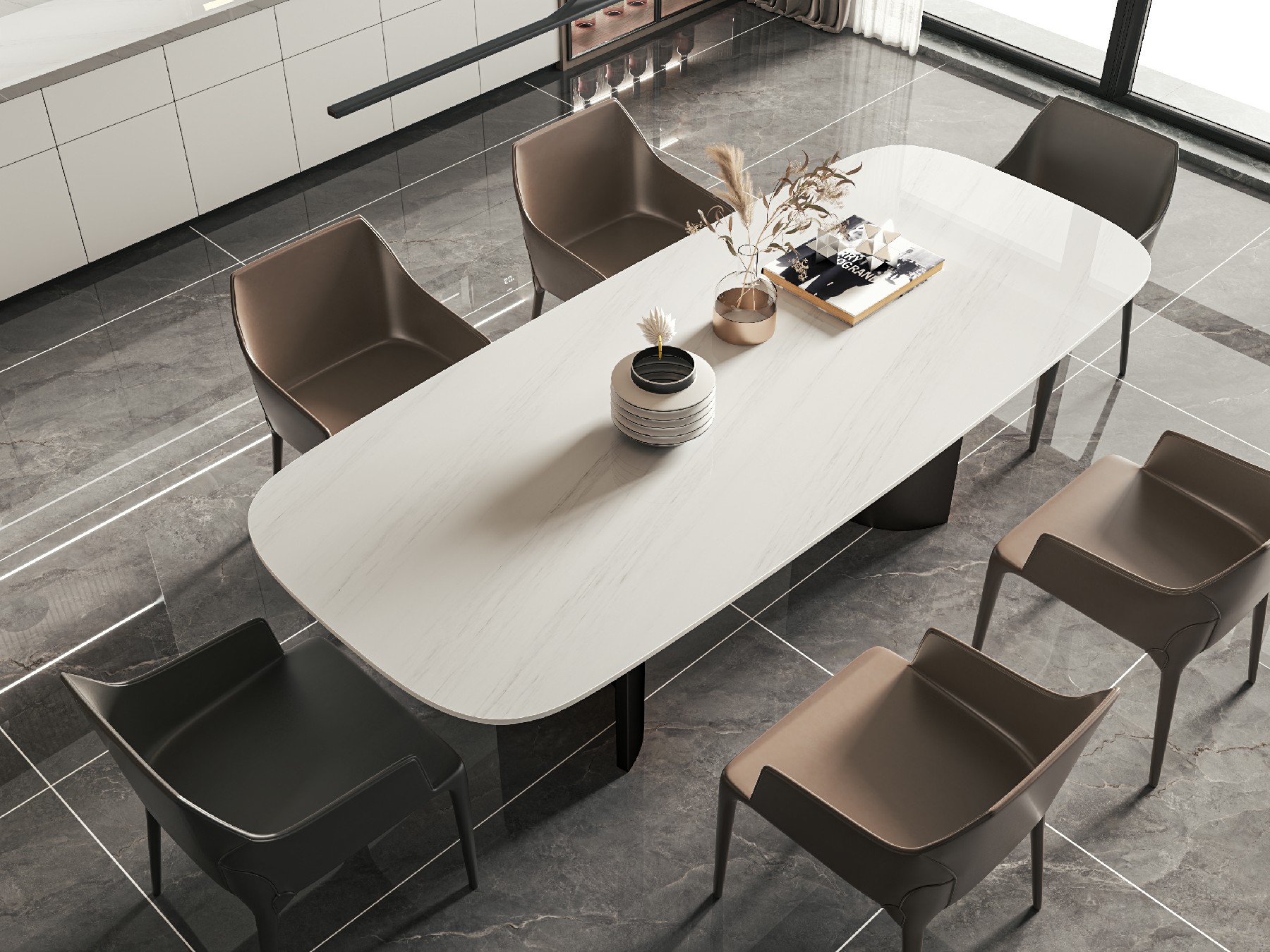 15S126503C-南斯拉夫白-1面混鋪_波_餐桌