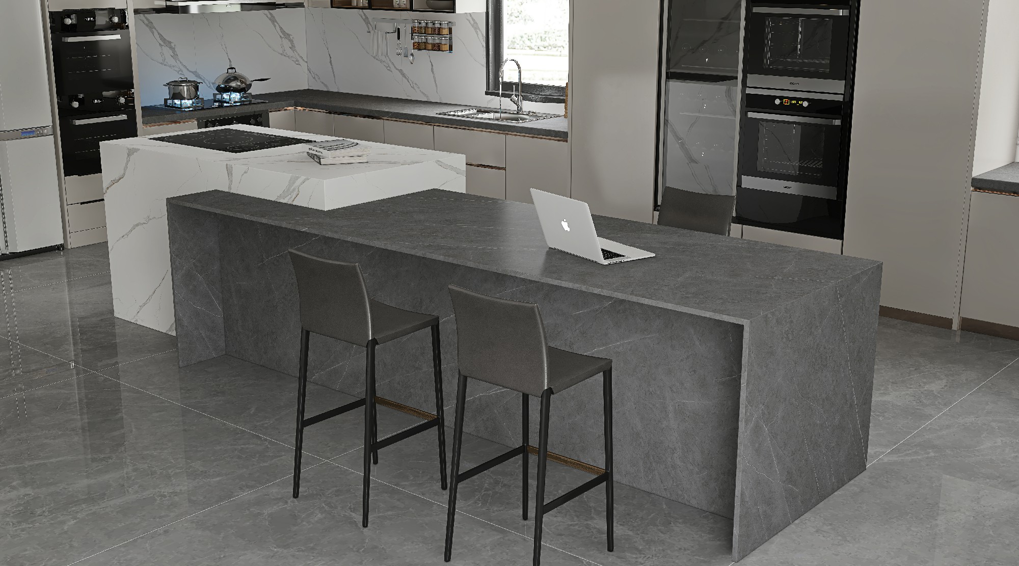 15Y126201B_新阿瑪尼灰_1面-混鋪效果圖島臺(tái)改灰