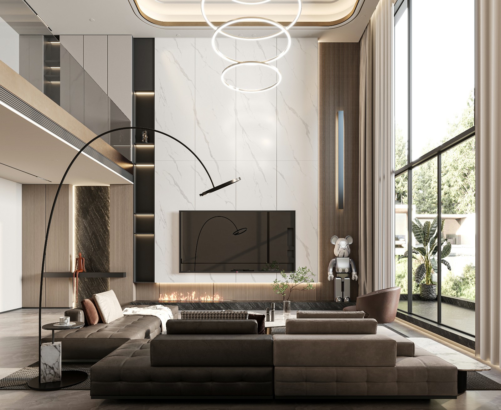 9P926208A-路易斯白-4面任意上下左右無限連紋__別墅背景_波