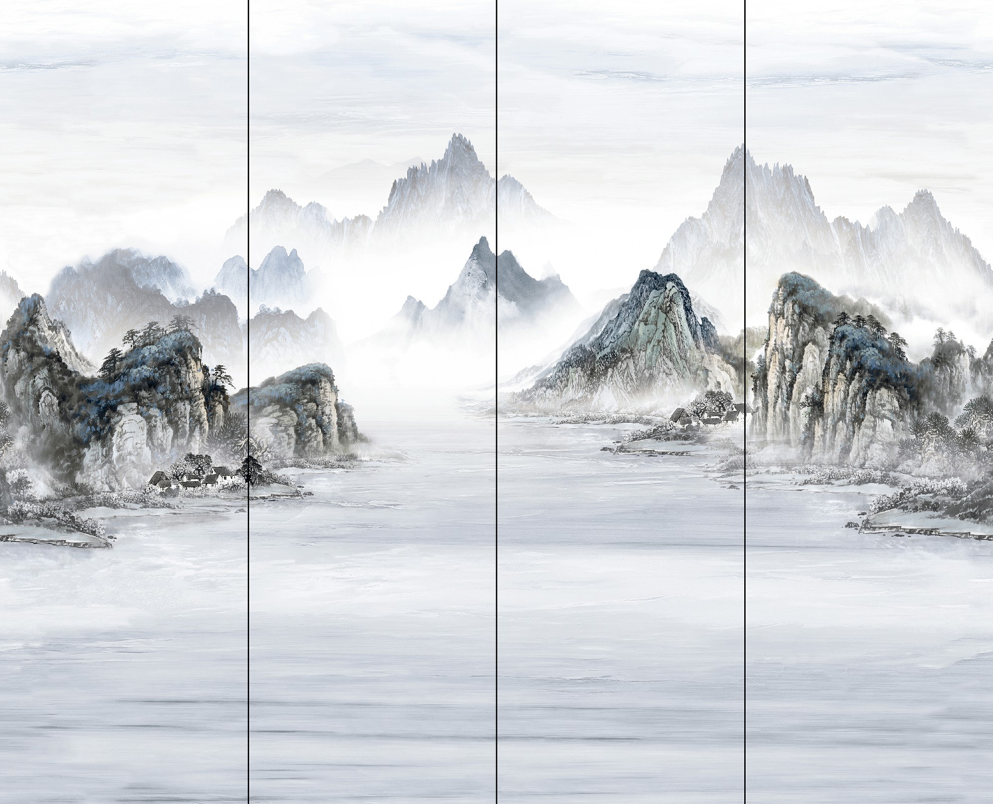 9S826F16A-1-2-3-4_海納百川_4面_左右無(wú)限連紋