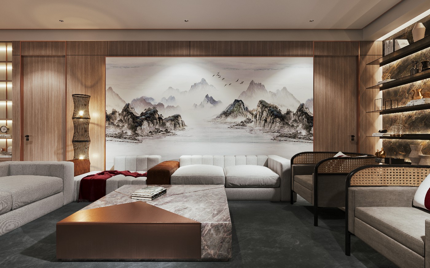 9S826F16A-1-2-3-4_海納百川_4面_左右無(wú)限連紋_效果圖