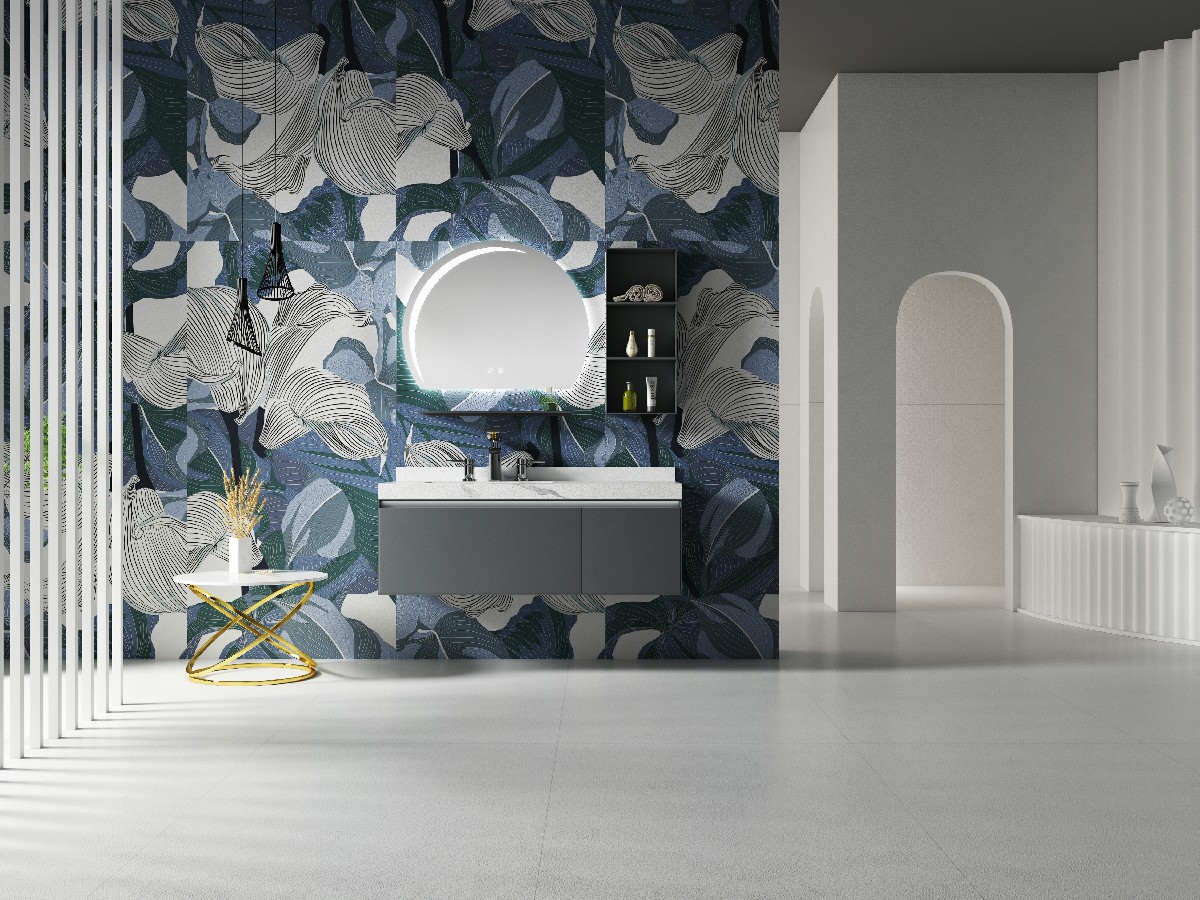 9Y918131C-H(131C-H)極光藍(lán)花片1面-混鋪(細(xì)啞面+深刻工藝）效果圖