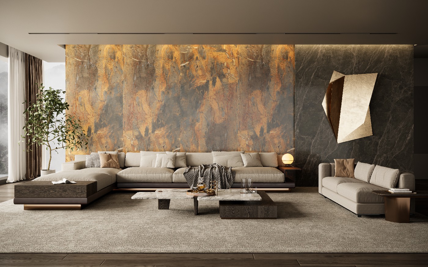 12M127873B-意大利火山巖-1面混鋪墻身-Lukas