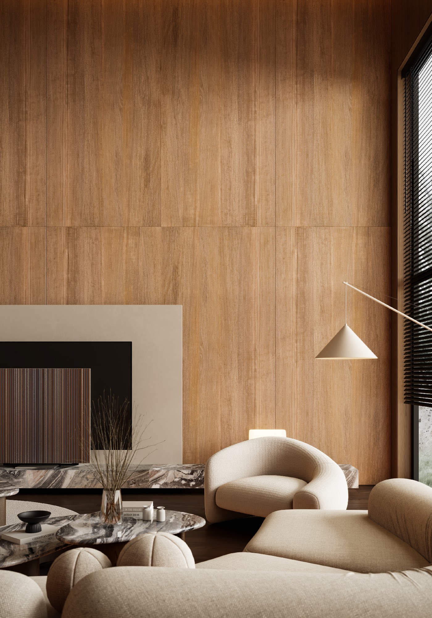 12M127870B-意大利胡桃木-1面混鋪墻身-Lukas