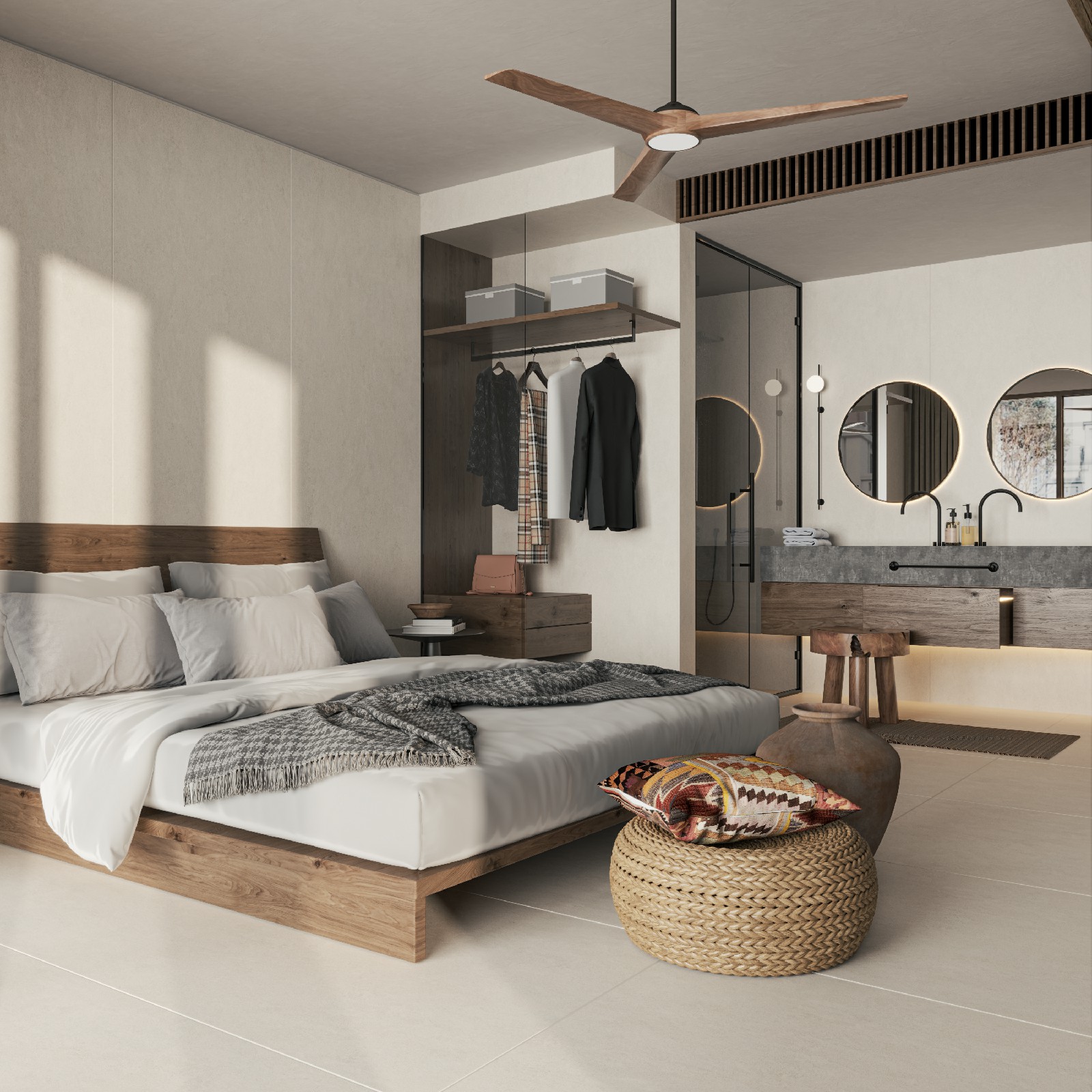 9P926236A-杏仁黃-4面混鋪__侘寂_(tái)臥室護(hù)墻板_波