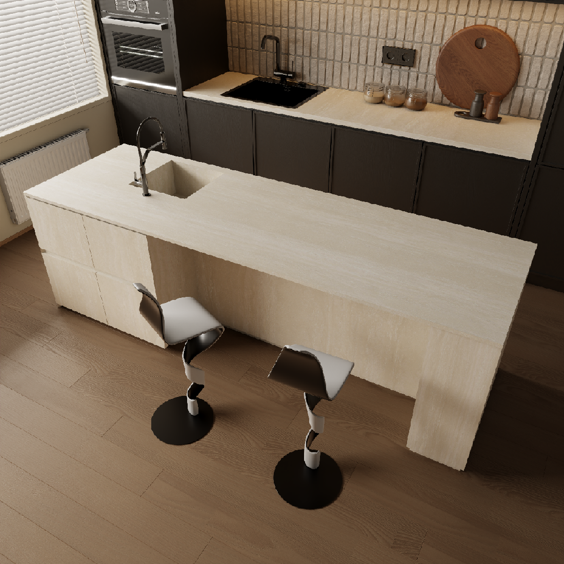 12Y1632509A-意大利米黃洞-3面混鋪~2