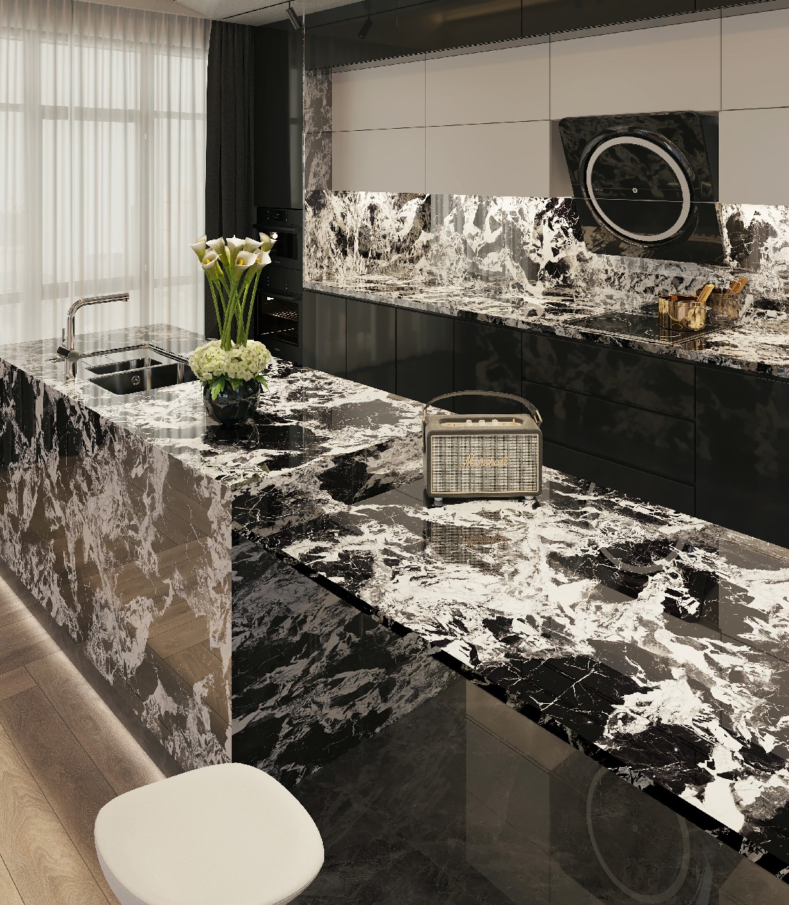 9S1227ZS505D-，B078-拿破侖黑-3面混鋪效