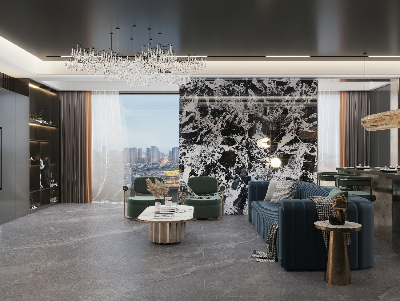 9S124239DH-A157-拿破侖黑-3面混鋪效