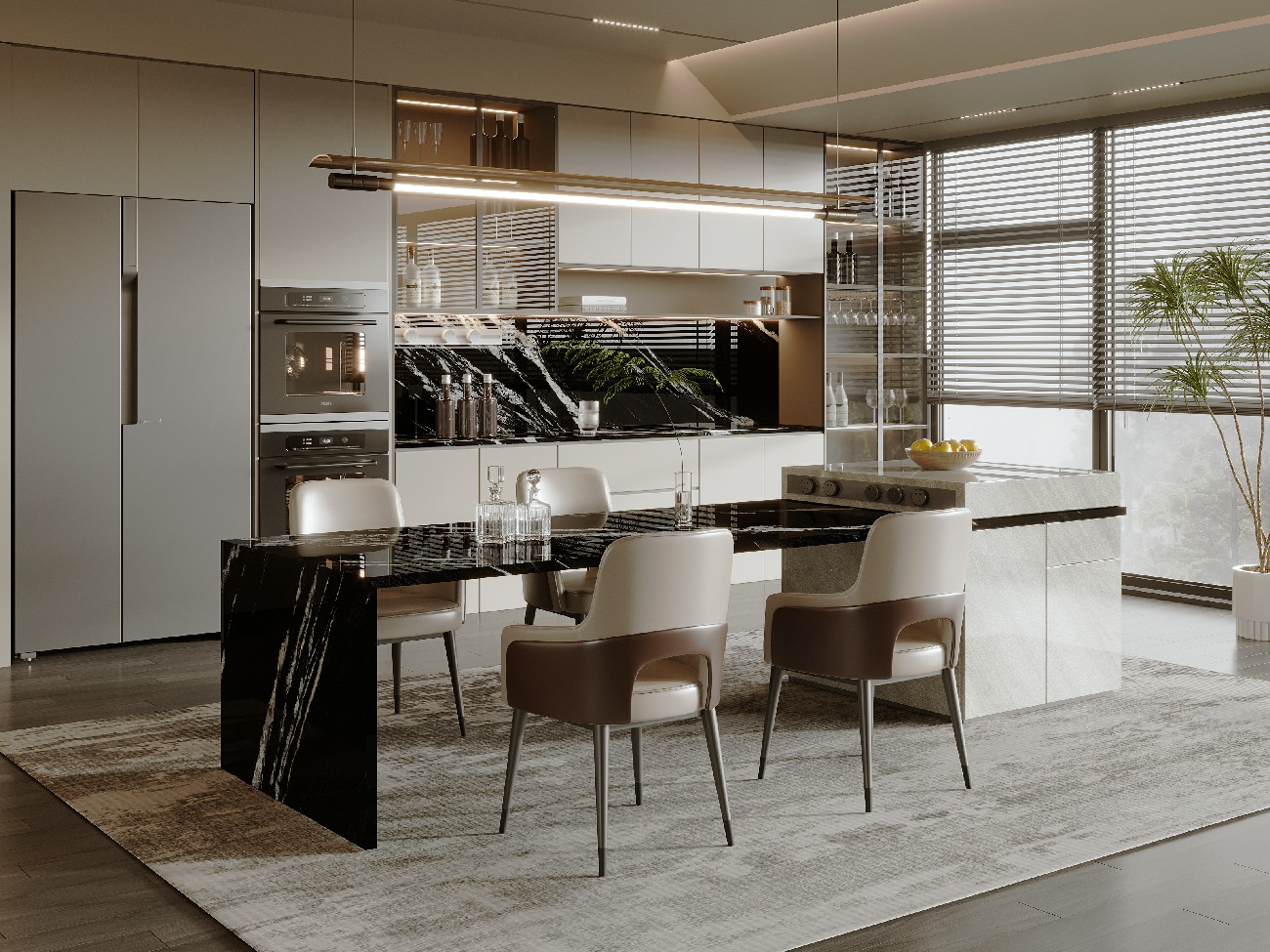 9S127310DH-B223-巴西黑金-4面混鋪效