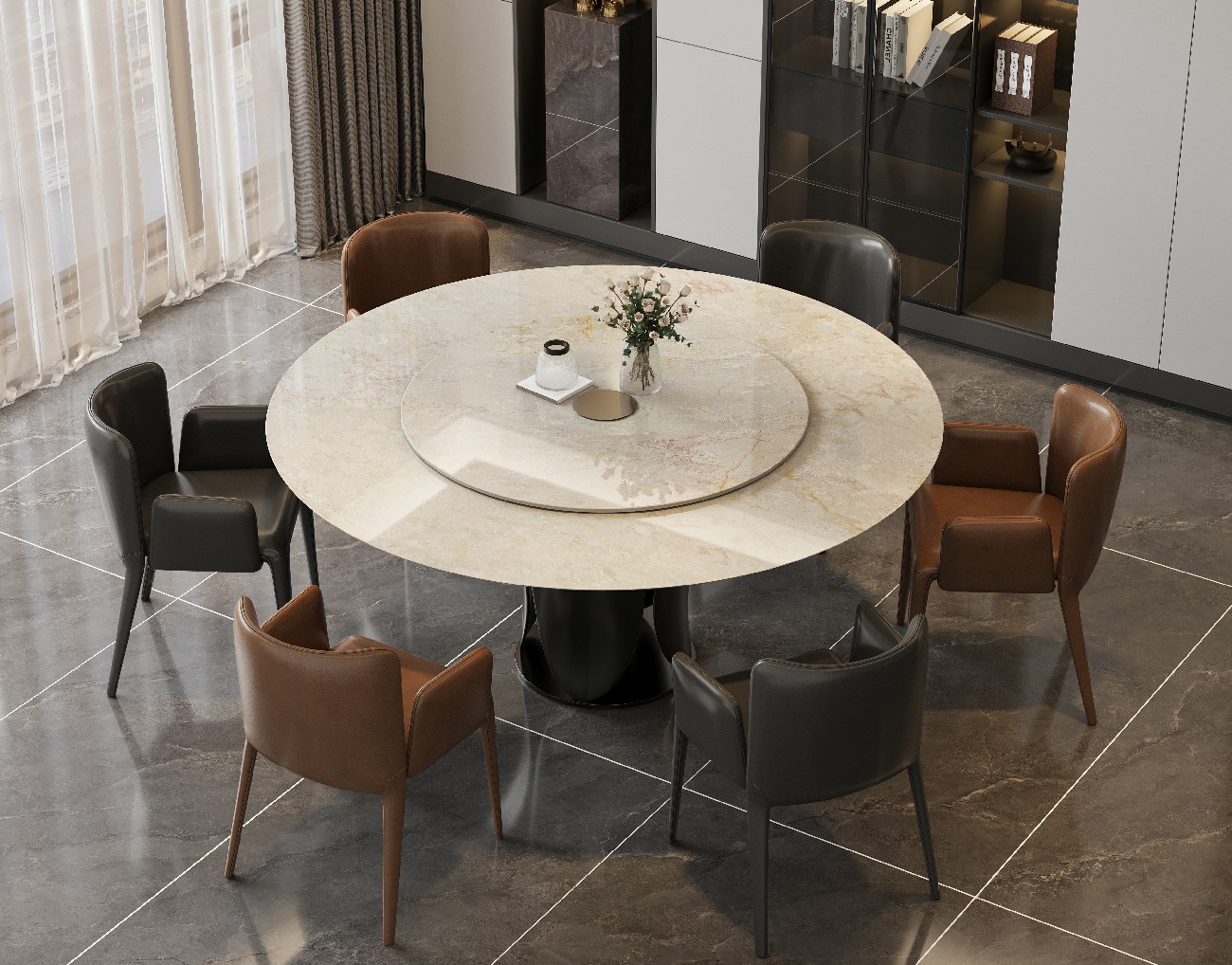 12S1832512A-莫奈花園-1_面混鋪_圓形餐桌_波