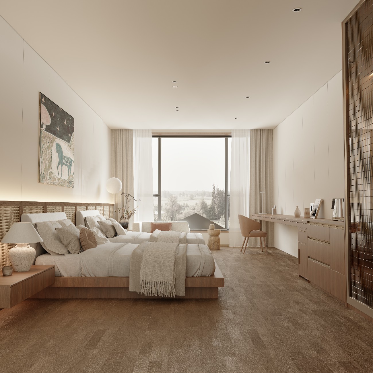 12MR1227528C-工字柚木-實木色-1面混鋪-_波