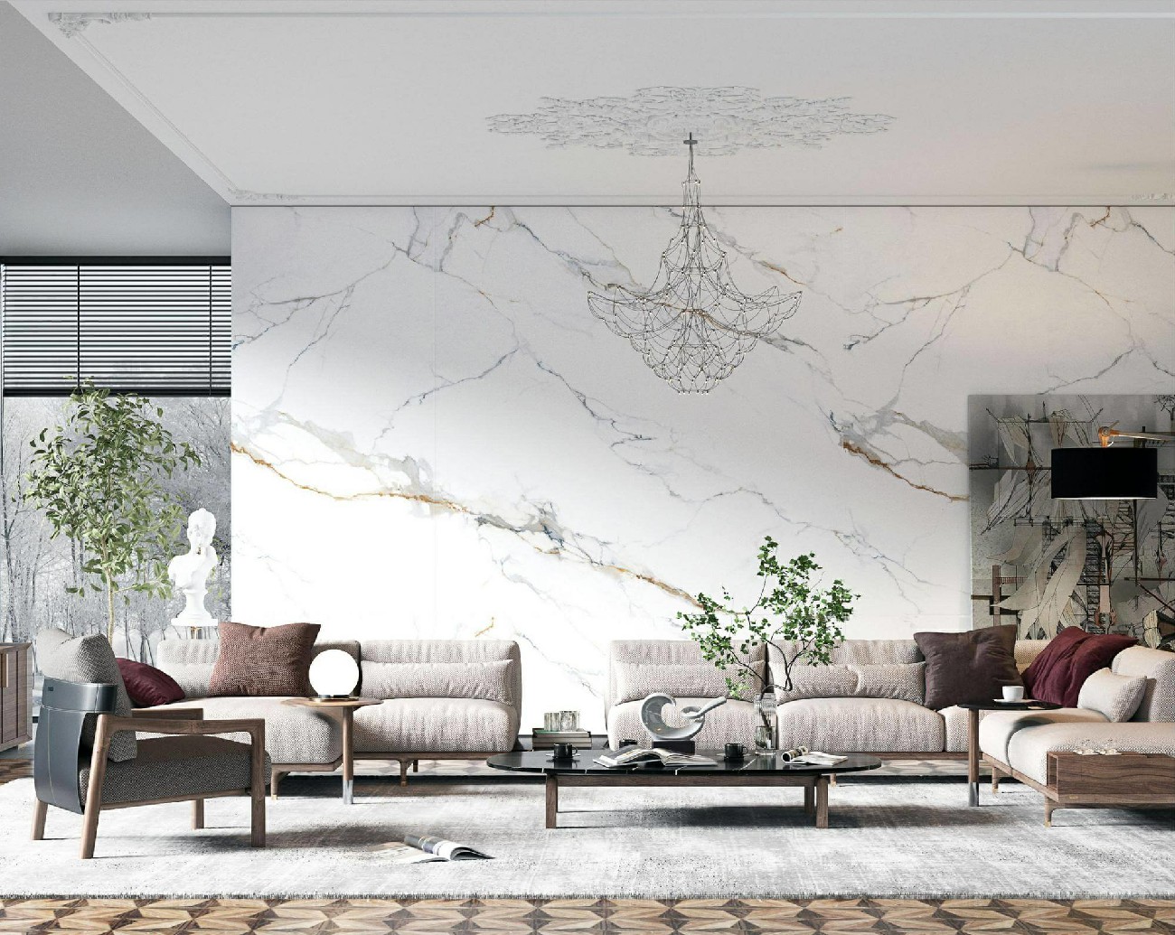 9Y927LT306A-1-2-3-4_魚肚金-4面左右無限連紋-效果圖