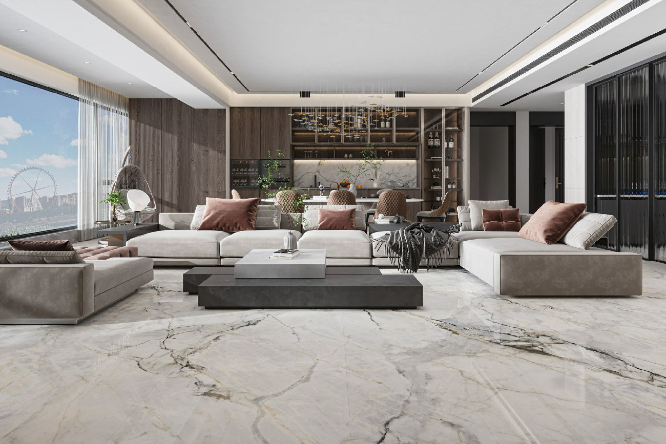 9LG927-004-1-2-3-4卡諾蘭白-4面上下左右無限-效果圖連紋