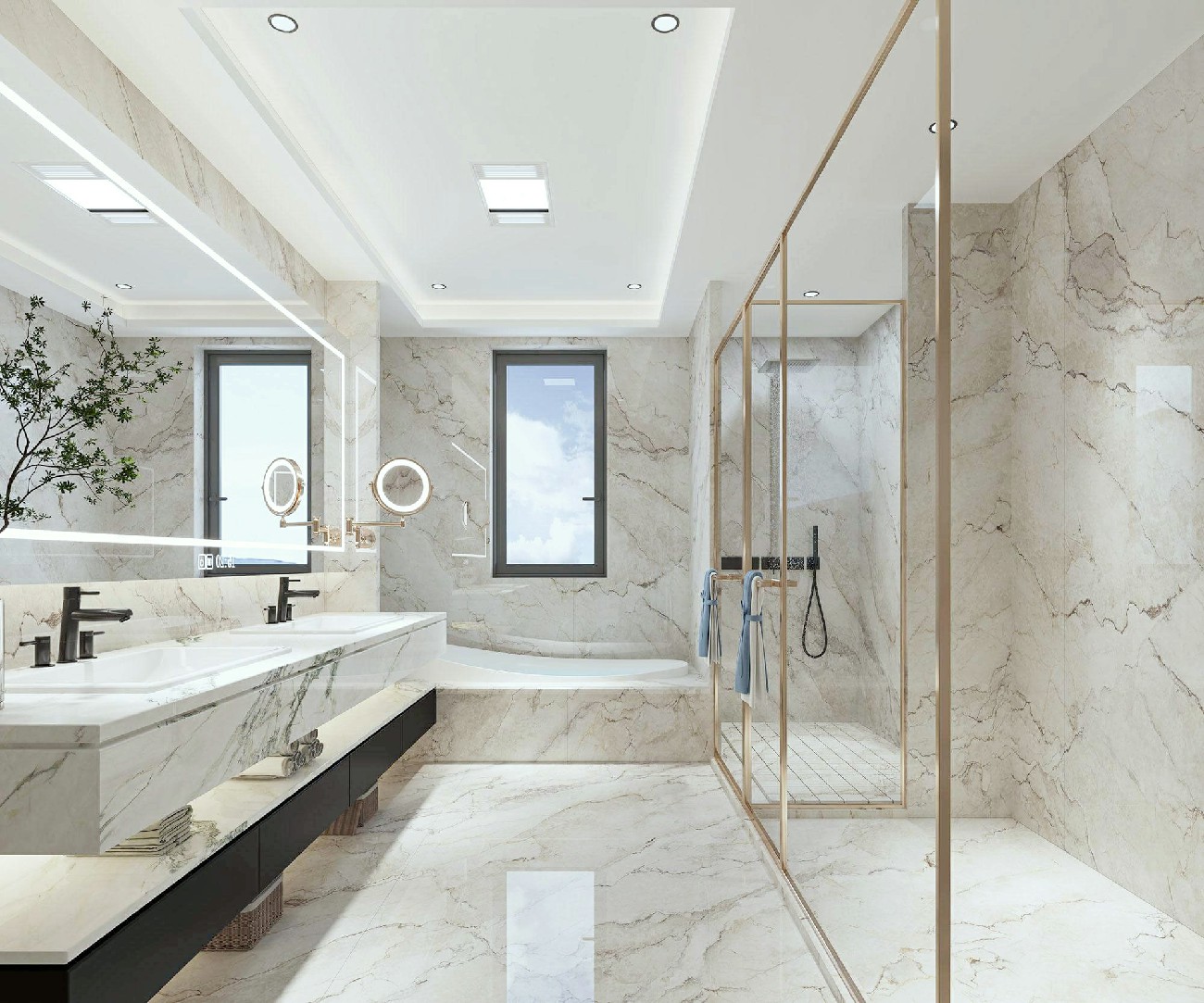 9LG927-023-1-2-3-4新煙雨江南-4面上下左右無限連紋-效果圖