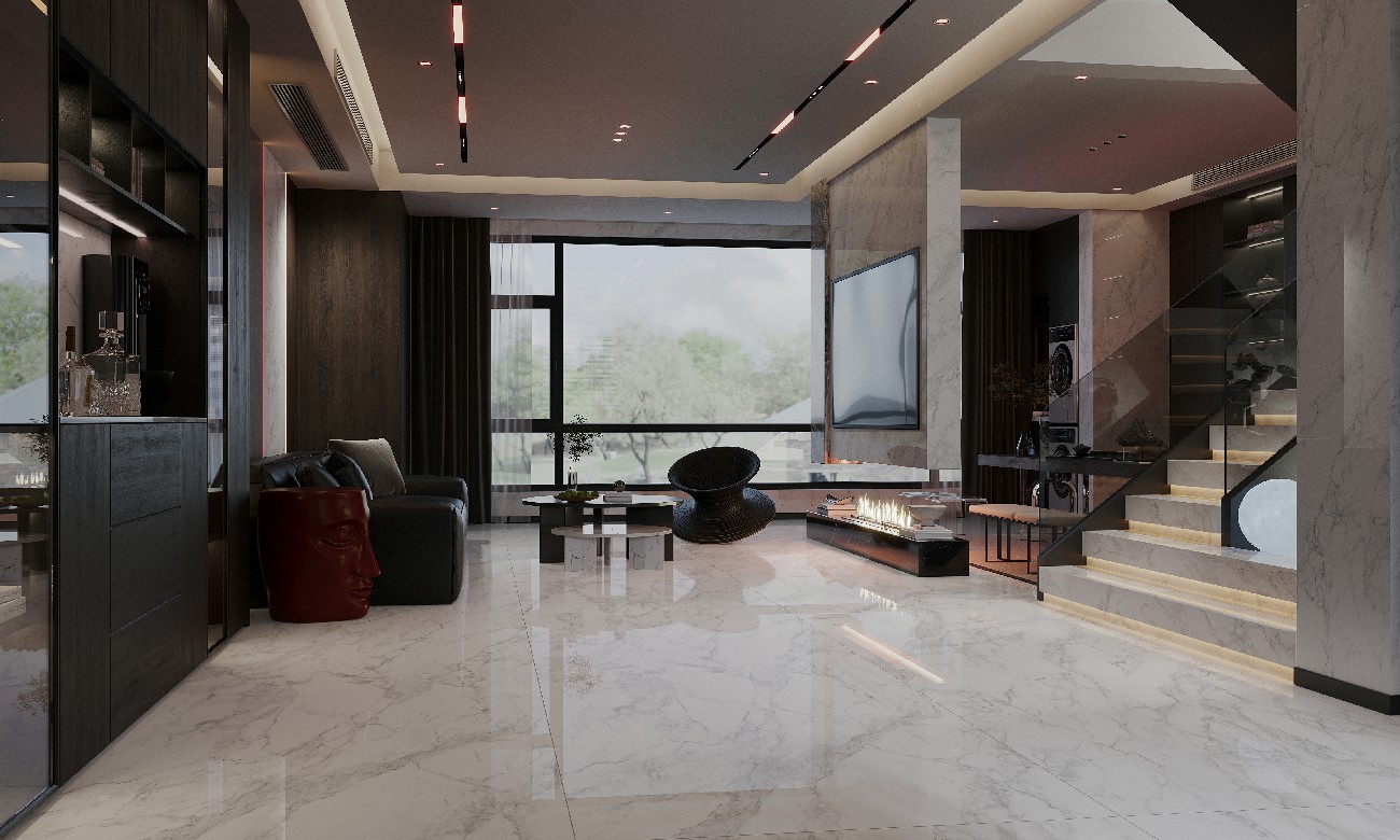 9LG927-028大花白-4面混鋪-效果圖