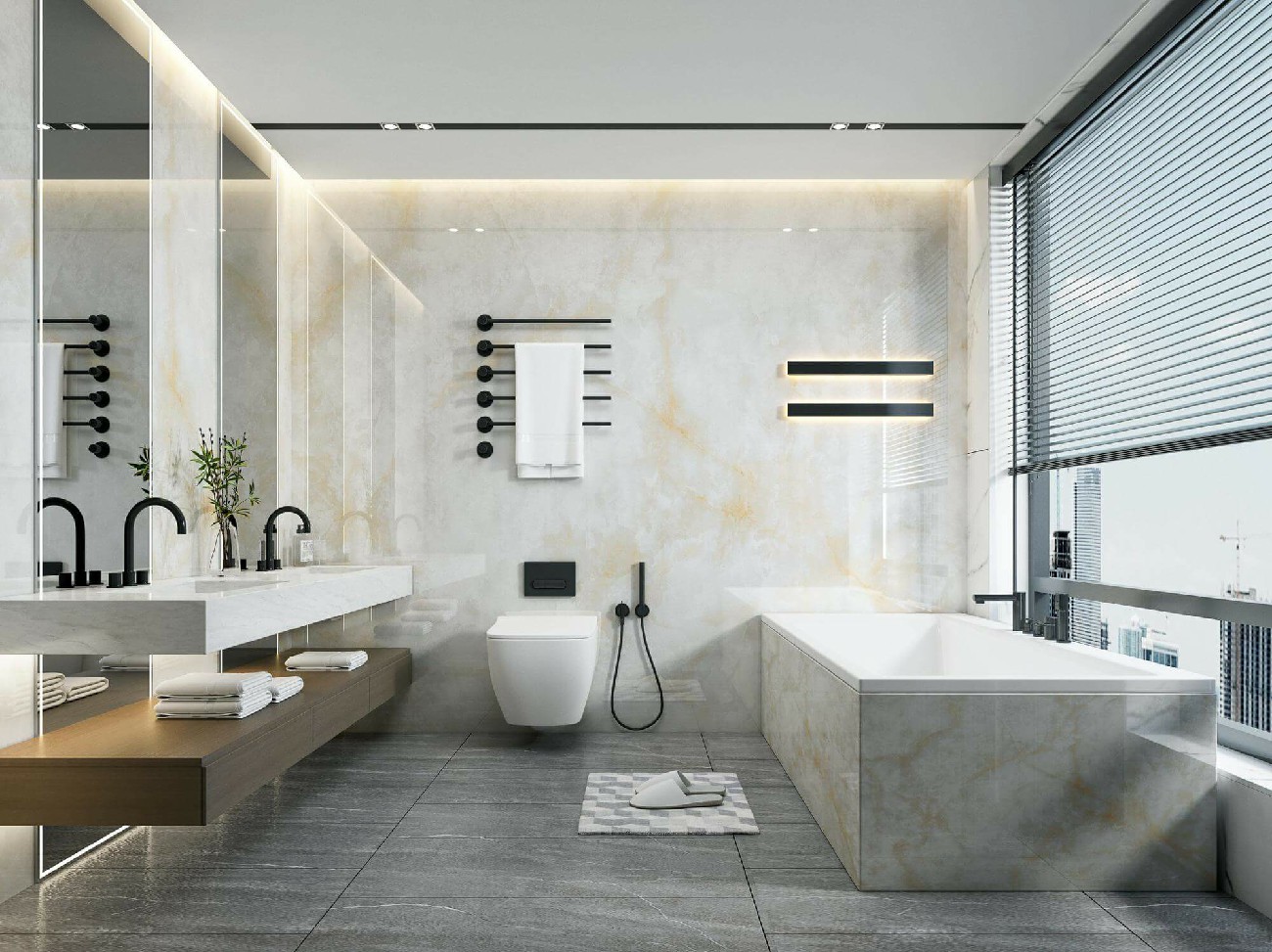 9LG927-016和田玉-4面混鋪-效果圖2