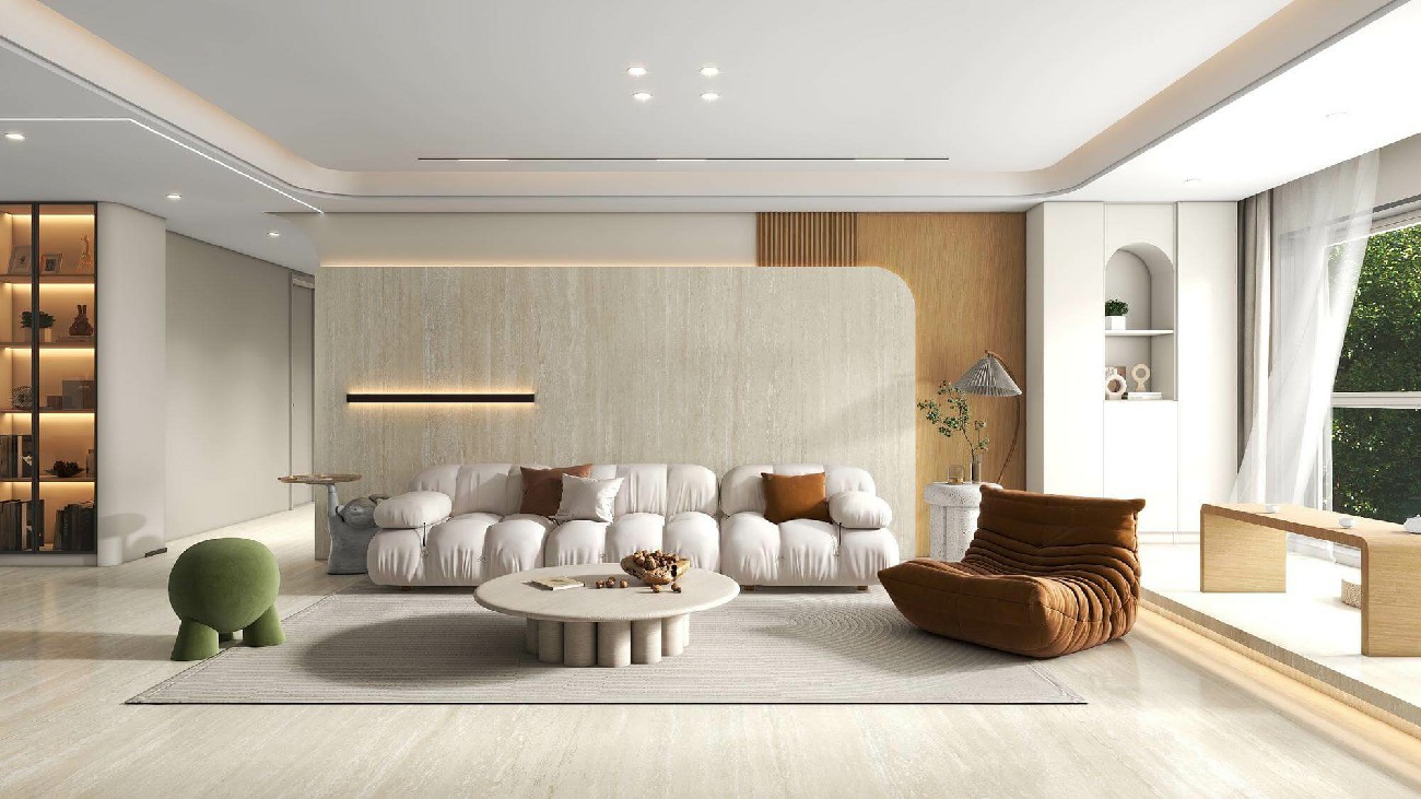 9XG927278-意大利黃洞石-3面混鋪-效果圖