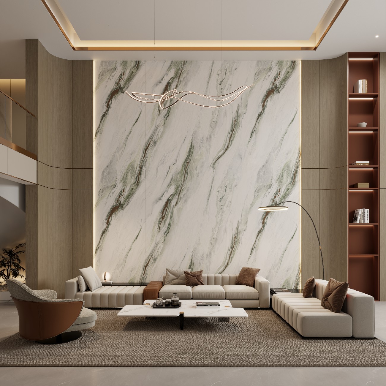 9RG927-522-1-2-3-4翡翠熊貓白-4面上下左右無限連紋-效果圖