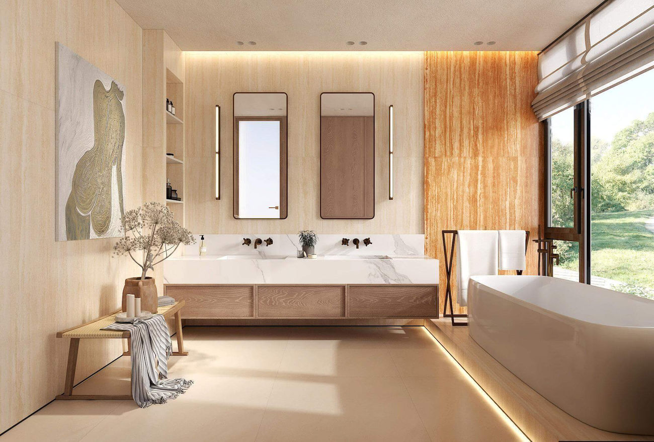 9GD826-408-意大利米黃洞-4面混鋪-t